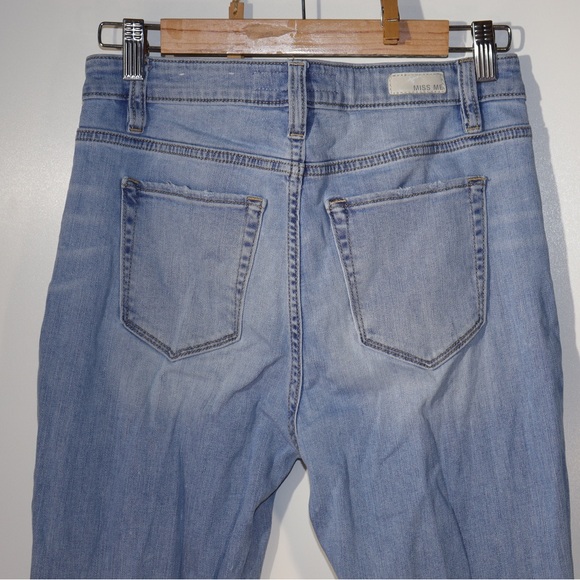 MISS ME - WOMENS HIGH-RISE FLARE JEANS Plain with stretch - Picture 8 of 16